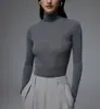 Cardigan Maillard elegante, lavável à máquina, de lã merino fina e confortável, sem costura, gola alta