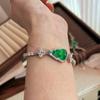 Pulsera de Calcedonia Natural con Calabaza Pulsera de Ágata