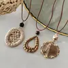Colar de Chapéu de Palha Trançado Transfronteiriço Europeu e Americano Estilo Étnico Retrô Corrente para Clavícula Design Personalizado Senso de Design Acessórios de Colar de Nicho para Mulheres Atacado