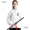 Nuevo Conjunto de Tai Chi Quan Otoño/Invierno Ropa de Algodón para Práctica Competición Grupal Camiseta Unisex de Manga Larga Color Sólido Dos Piezas Tai Mai Tai Bao