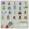 20 Piezas de Imanes de Refrigerador Suaves Magnéticos de Insectos de Dibujos Animados, Grafiti Colorido, Animales Lindos, Pegatinas Magnéticas Impermeables Creativas para DIY