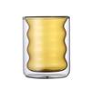 Taza de Jugo de Vidrio de Doble Capa Anti-Escaldante para Mano con Sentido de Diseño Ins Taza para Bebidas Calientes Taza para Té con Leche Alto Valor de Color Taza para Café Latte
