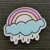 Broche Insignia de Unicornio Acrílico Japonés y Coreano DIY Adhesivo para Funda de Teléfono Accesorio para Bolso Pin Tendencia Personalizada