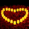 Amazon boca de ola vela de té sin humo lámpara de vela electrónica LED accesorios para confesión del Día de San Valentín vela de amor