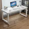 Mesa Simples para Escritório Casa Computador de Mesa Estudo Escrita Barra Longa Simples Mesa Escolar Branco Puro