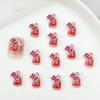 Nuevo Dibujo Animado de Refresco Joyería para Uñas Lindo Tridimensional Color Botella de Bebida Animal Pequeño DIY Resina Accesorios para Uñas