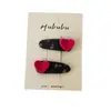 Pinza para el pelo de terciopelo con forma de corazón y flores estilo coreano para principios de otoño para mujer, modelo nuevo 2025, pinza dulce para flequillo para niñas