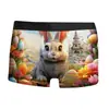 Ropa Interior Masculina Impresa en 3D Serie de Pascua Europea y Americana Transfronteriza Novedad Boxer Sexy para Hombre