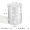 Cubo Pequeño de Abrazo Ramo de Navidad Tamaño Palma Caja de Flores Arreglo Floral Redondo de Navidad Caja de Regalo Árbol de Navidad Cubo Redondo Pequeño