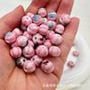 12*10mm Cuentas de Calabaza con Patrón Vintage Cuentas Espaciadoras con Agujero Recto Cuentas para Pulsera Collar Pendiente Joyería Cuerda Cuentas Accesorios Cuentas Sueltas