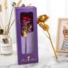 Caixa de Presente Janela Flip Folha de Ouro Rosa Dia das Mães Dia dos Namorados Presente Criativo Flor Artificial Comércio Exterior Atacado Pequeno Presente