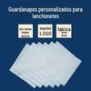 Guardanapos Quadrados Publicitários Espessos, Personalizados com Logotipo Impressível, Hambúrgueres, Frango Frito, Peixe em Conserva, Papel Comercial para Levar, Personalizado