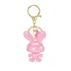 Chaveiro de acrílico de coelho de desenho animado pingente criativo LOVE casal acessórios de chaveiro de mochila pequenos presentes atacado