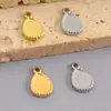 Acessórios de Pingente em Aço Inoxidável 304 em Forma de Gota Simples Feito à Mão DIY Acessórios para Colar Pulseira Chaveiro Joias Atacado