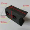 Puerta Telescópica Eléctrica Accesorios Universales de Plástico Deslizador de Horquilla Manguito Resistente al Desgaste Pinza de Cable de Goma Tapa de Manguera Fija Junta Tapa de Rueda