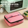 Bolsa Térmica Plana de Mão para Bento Bolsa Lancheira Grande Capacidade para Trabalhadores de Escritório Estudantes Bolsa de Almoço Térmica Portátil com Folha de Alumínio