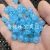 Contas de Ágata Amarela e Jade 7*10mm, Contas Soltas, Contas Espaçadoras de Calcedônia Cor Aquamarina Verde Tipo Gelo, Contas Espaçadoras de Jade