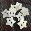 Botão Estrela de Concha Natural Estrela de Cinco Pontas em Forma de Estrela Acessórios de Botão Artesanais para Roupas Infantis Tricô Camisa Cardigan
