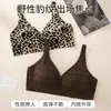 Sutiã sexy listrado com estampa de leopardo, best-seller da Amazon transfronteiriço, com bojo push-up, modelador, absorvente de impacto, suporte lateral e sem costura