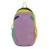 Mochila de Montañismo para Exteriores Color Dopamina Bloques de Color Ligera Doble Hombro Bolsa de Viaje Estudiante Mochila Escolar Casual para Viajes Cotidianos Mochila de Doble Hombro