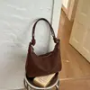 Bolso de ante para mujer bajo el brazo, nuevo bolso de hombro vintage Maillard 2026, bolso cruzado tote para el día a día