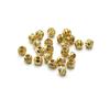 Paquete de Oro de 14K 11 cuentas redondas facetadas de cuchillo diy joyería hecha a mano collar de oro pulsera material para abalorios cuentas cortadas a cuchillo