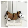 Bolso Retro de Gamuza al por Mayor Transfronterizo, Nuevo Bolso Dumpling Ins de Nicho Estilo Coreano, Bolso de Hombro Cruzado de Moda
