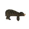 Decoraciones Transfronterizas para Parte Superior de Puerta de Oso Marrón Nuevo Adornos de Marco de Puerta de Casa Oso Marrón de Madera Oso Negro Adornos de Marco de Puerta