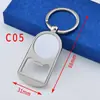 Chaveiro Abridor de Garrafa de Metal Chaveiro de Transferência Térmica Chaveiro de Sublimação Consumíveis de Transferência Térmica Blank para DIY