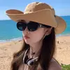 Popular Sombrero de Pescador Retro para Exteriores Verano Senderismo Pesca Protección Solar Sombrero para el Sol Montañismo Sombrilla Occidental Sombrero de Vaquero