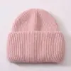 Chapéu de Tricô de Pelo de Coelho Cor Pura Novo Outono e Inverno, Chapéu de Lã de Imitação de Pelo de Coelho Confortável e Fashion, Venda Direta de Fábrica, Chapéu de Pelúcia Versátil