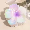 Europa e Estados Unidos clip de cabelo flor encaracolada colorida transfronteiriça clip de cabelo gradiente flor grande clip de tubarão clip de cabelo feminino acessório de cabeça