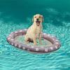 Flotador Inflable para Mascotas con Cubierta de Tela, Esterilla Flotante para Nadar de Animales, Flotador Inflable para Perros Mascotas, Disponible del Fabricante
