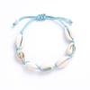 Nueva Pulsera de Concha para Surf de Playa de Amazon Pulsera de Concha Natural Tejida a Mano Fábrica de Joyería Transfronteriza