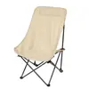 Cadeira Lua de Camping Mais Vendida Transfronteiriça, Cadeira Lua de Camping com Encosto Alto para Exterior, Cadeira Dobrável Portátil para Pátio, Cadeira Dobrável Doméstica para Exterior