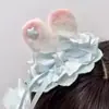 Lindo Lazo Dulce Niña Pasador para Oreja Estilo Princesa Exquisito Accesorio para el Cabello Adorno Rosa para el Cabello Pinza Lateral de Cinta