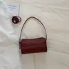 Bolsa Casual Relaxada Tecida da Moda 2026, Bolsa de Ombro Único Cor Sólida, Bolsa de Mão Simples para o Dia a Dia