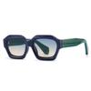 Gafas de sol de calle con tendencia de polígono irregular transfronteriza europea y americana, gafas de sol retro con encanto moderno, venta al por mayor 86606