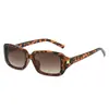 2026 Nuevas Gafas de Sol de Moda Cuadradas Transfronterizas Europeas y Americanas Casuales Simples Rectangulares Versátiles Gafas de Sol Decorativas Florales
