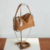 Bolso Cuadrado con Cadena Estilo Chanel para Mujer, Bolso de Mano Elegante, Bolso Boston Texturizado, Gran Capacidad, Bolso Cruzado de Piel Suave