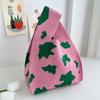 Bolso Chaleco Bolso Chaleco Bolso de Mano Tejido Casual Bolso de Mano Contraste de Color Ajedrez Bolso de Mano Coreano de Lujo Ligero