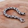 Acero Inoxidable Fundido Joyería Vintage al por Mayor Estilo Europeo y Americano Personalidad Audaz Floral Hueco Punk Acero de Titanio Pulsera para Hombre