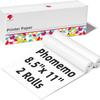 Papel de impresión térmica Phomemo A4/A5/B5/Carta para M08F/M833/M834/M835/Q302