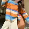 Suéter Estilo Celebridade da Internet Doméstica 2026 para Mulheres, Toque de Alto Padrão para Outono e Inverno, Mais Vendido do Taobao, Suéter Colorido com Gola Redonda Estilo Fair Isle para Mulheres