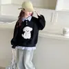 Sudadera para niña colección otoño 2026 nuevo estilo infantil otoño caricatura moderna top para niña primavera y otoño conjunto de dos piezas camiseta básica