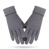 Nuevos Guantes de Lana Tejida Otoño e Invierno Engrosados a Prueba de Viento Cálidos para Montar al Aire Libre Guantes a Prueba de Frío para Hombres y Mujeres DZ111