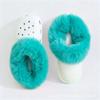 Zuecos de Algodón, Pantuflas de Algodón para Mujer, Zapatos de Mujer para Otoño e Invierno, Zapatos Peludos, Pantuflas de Algodón Desmontables, Zuecos con Forro de Felpa Casa de Nieve