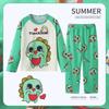 Pijamas de niño niños niñas ropa de casa de manga larga otoño bebé niñas traje casual de dibujos animados se puede usar afuera