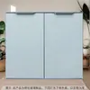 Porta de Armário de Cozinha Fogão de Azulejo Liga de Alumínio Brilhante Sem Perfuração Cozinha Aço Cristal Frame Painel de Porta de Armário de Cozinha