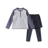 Traje deportivo infantil con forro de forro polar para correr y entrenamiento físico, que absorbe la humedad y el sudor, adecuado para niños y niñas, ropa para baloncesto, fútbol y ciclismo